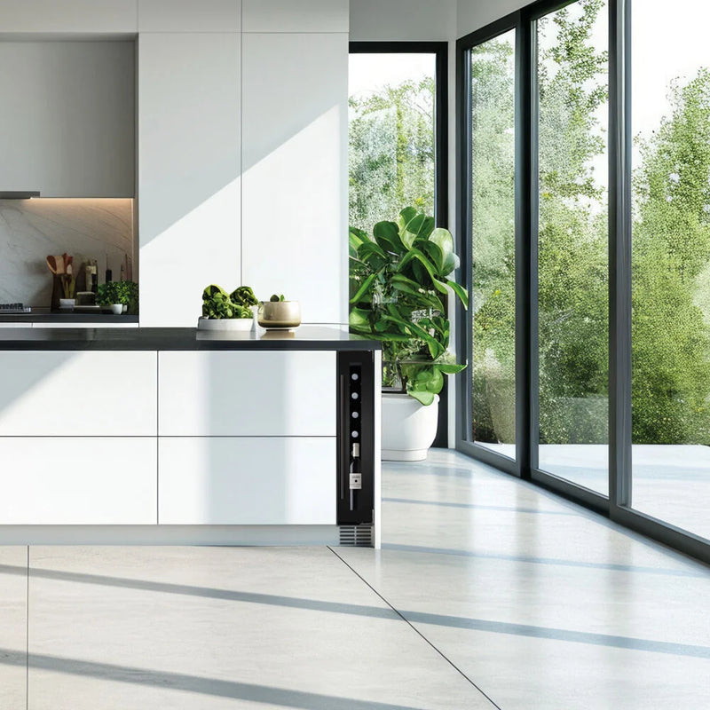 Dunavox Flow-8 - Onderbouw wijnklimaatkast - 9 Flessen - Zwart glas