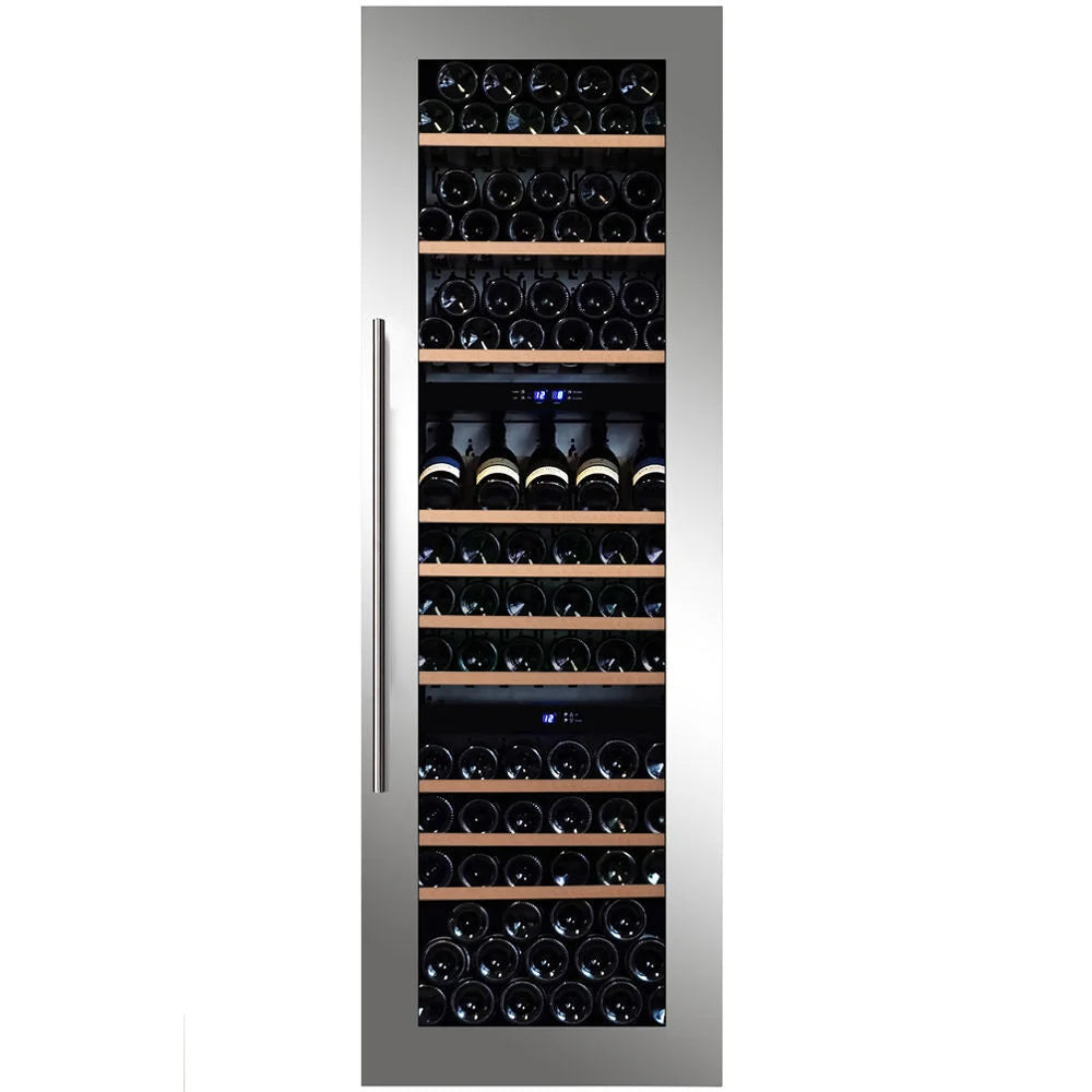 Dunavox Joy-89 - Inbouw wijnklimaatkast (3 temperatuur zones) - 95 Flessen - RVS