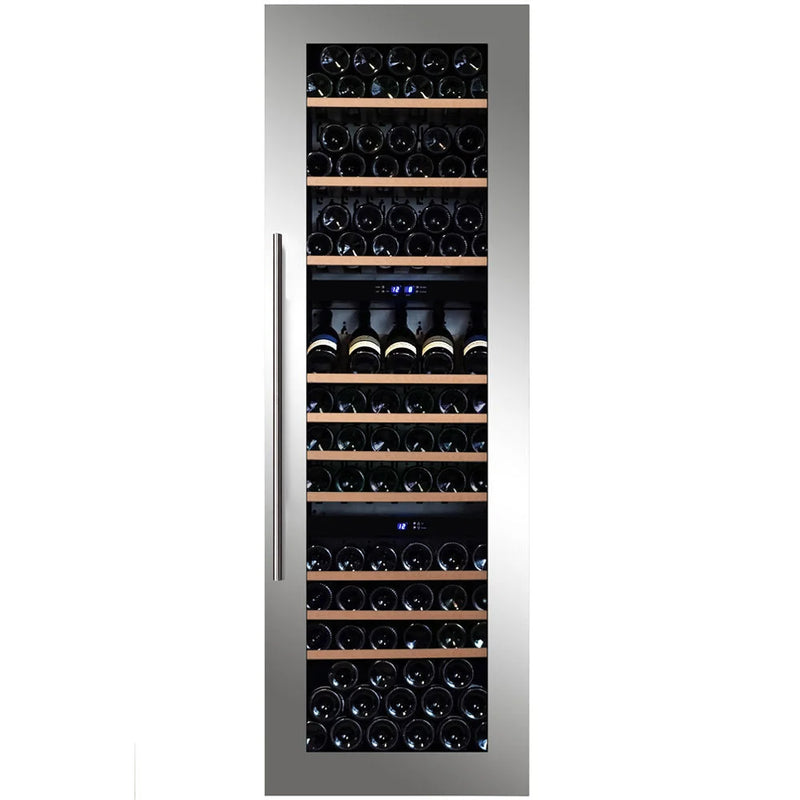 Dunavox Joy-89 - Inbouw wijnklimaatkast (3 temperatuur zones) - 95 Flessen - RVS
