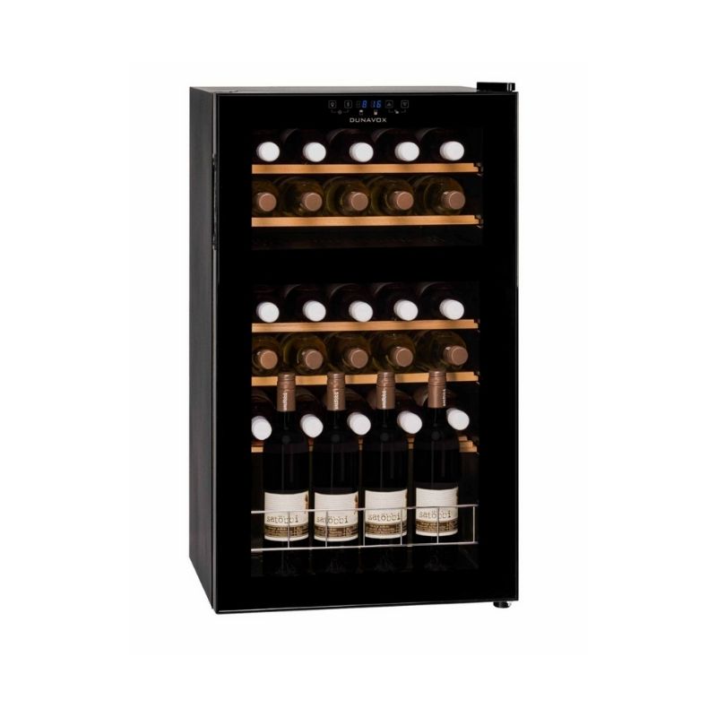 Dunavox dunavox-vrijstaande-wijnkoelkast-30-flessen-2-temperatuurzones-dxfh-30-80 - Wijnkoelkast - afbeelding 2
