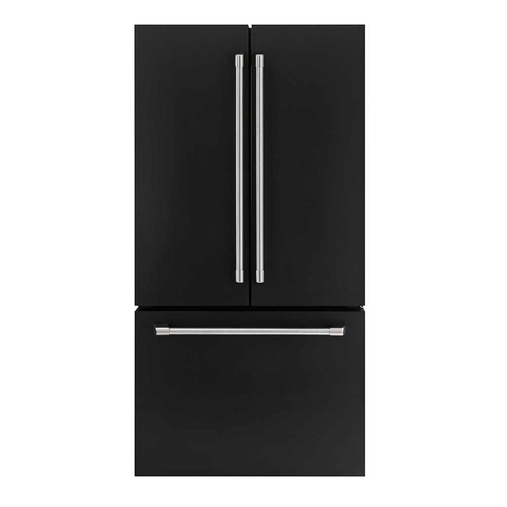 ioMabe INO27JSPF 3BM Einbau-French-Door-Kühlschrank 91 cm XXL Mattschwarz