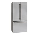 ioMabe IWO19JSPF 80 Freistehender French Door Kühlschrank 84 cm Edelstahl