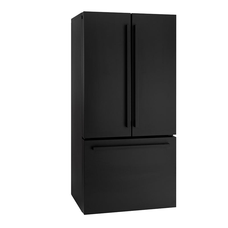 ioMabe IWO19JSPF 8BMDBM Freistehender amerikanischer Kühlschrank 84 cm Mattschwarz
