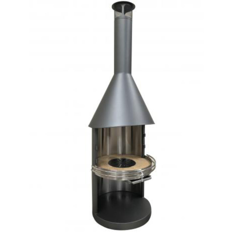 Passionsgrill Gartenkamin / Grill Edelstahl - CUTE M - Ø66 x 242 cm