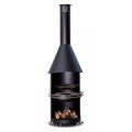 Passionsgrill tuinhaard / barbecue RVS - CUTE M - Ø66 x 242 cm