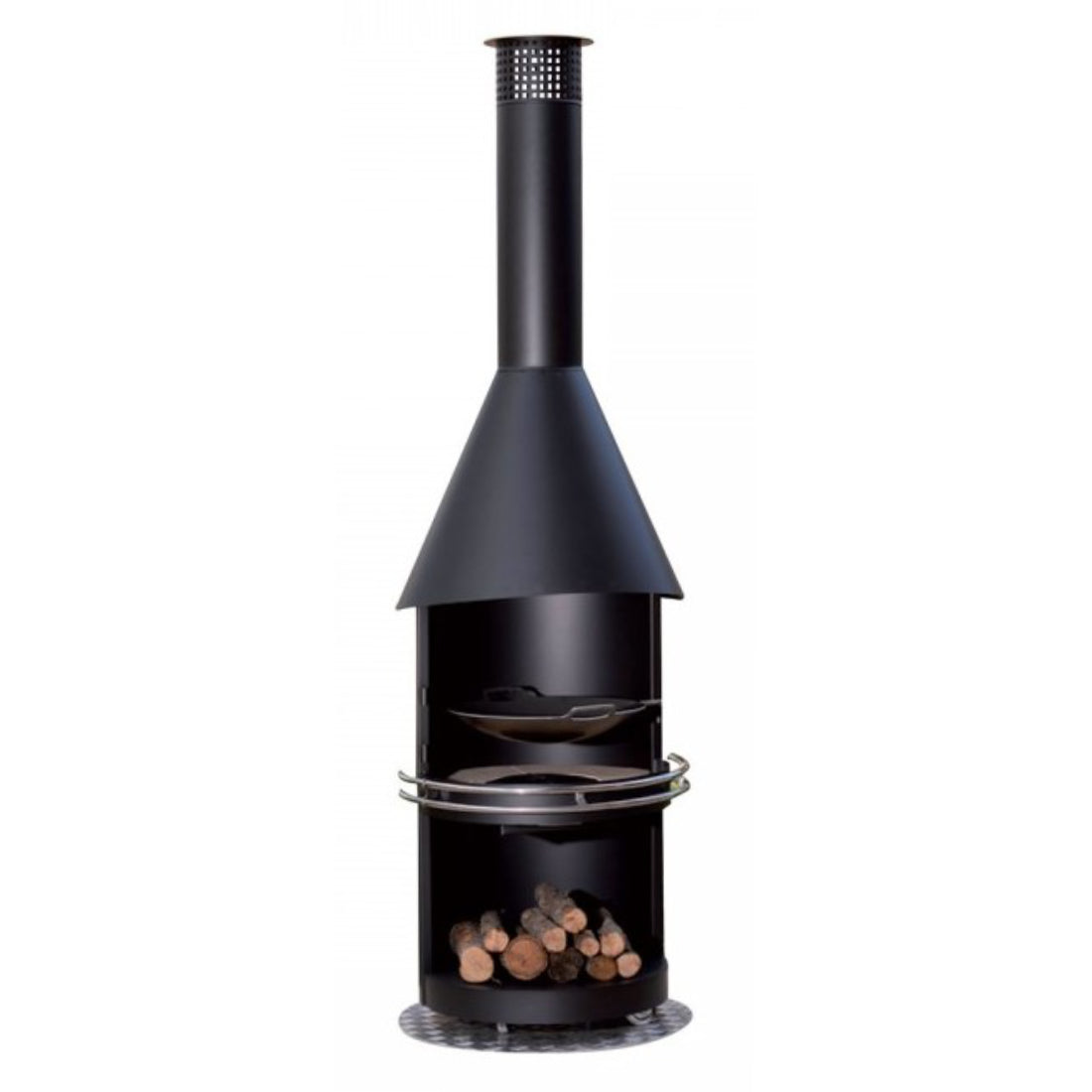 Passionsgrill tuinhaard / barbecue RVS - CUTE L - Ø78 x 242 cm
