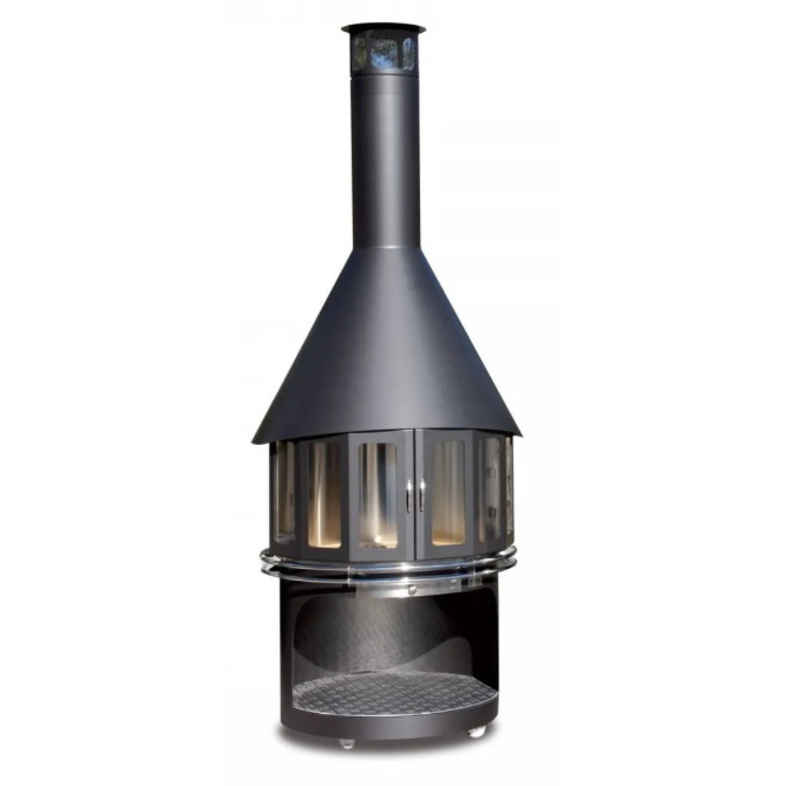 Passionsgrill tuinhaard / barbecue RVS - SHINE L - Ø87 x 250 cm