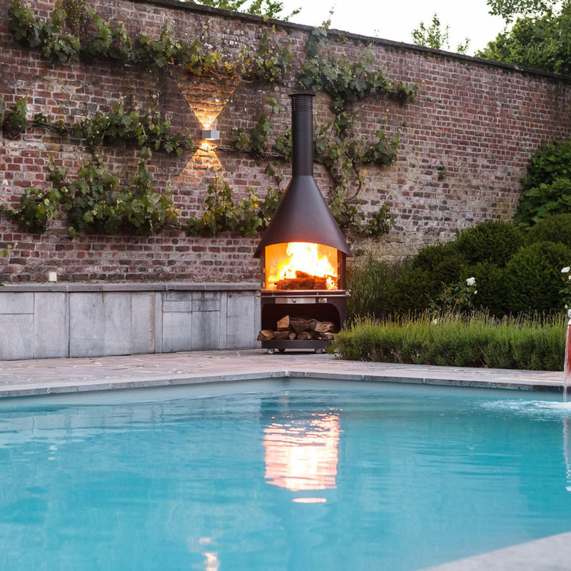 Passionsgrill tuinhaard / barbecue RVS - SONSY L - Ø82,5 x 250 cm