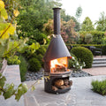 Passionsgrill Gartenkamin / Grill Edelstahl - SONSY M - Ø72 x 250 cm