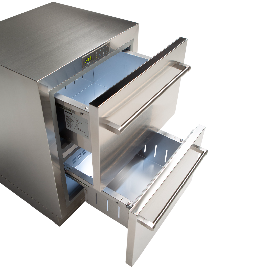 Fhiaba UC2D60PO Onderbouw Ladekoelkast 60 cm - RVS