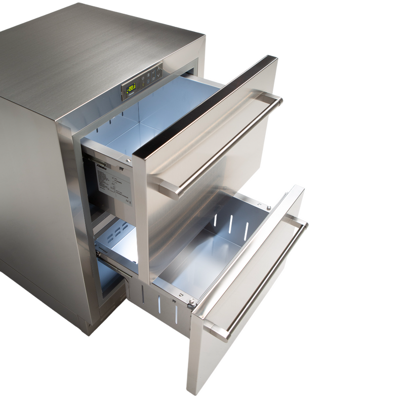 Fhiaba UC2D60PO Onderbouw Ladekoelkast 60 cm - RVS