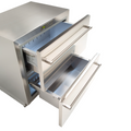 Fhiaba UC2D75PO Onderbouw Ladekoelkast  75 cm - RVS