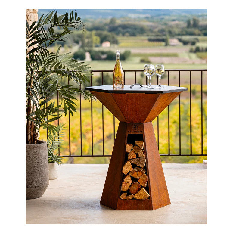 Brasero Hexagone deksel-agape-85-brasero-hexagone Brasero accessoire vooraanzicht | XARO