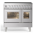 ILVE LDBI09WSCM3-SS Inductiefornuis RVS 65L + 43L vooraanzicht | XARO
