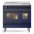 ILVE PDI096NE3-MB Inductiefornuis blauw 65L + 57L vooraanzicht | XARO