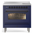 ILVE PI096NE3-MB Inductiefornuis blauw PI096NE3-MB vooraanzicht | XARO