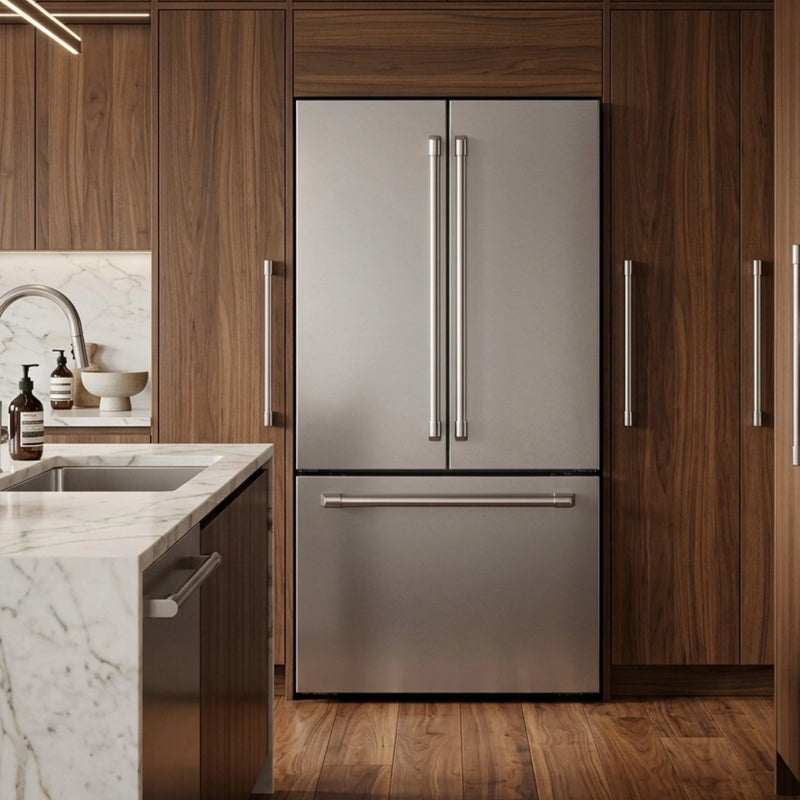 ioMabe INO27JSPF 30 Inbouw French Door Koelkast 91 cm XXL RVS