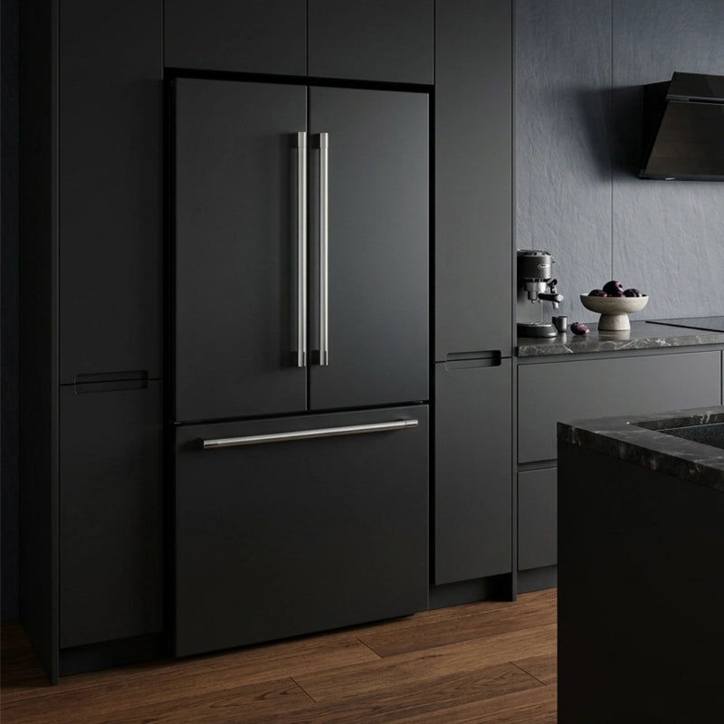 ioMabe IWO19JSPF3BM Einbau-Side-by-Side-Kühlschrank 84 cm Mattschwarz
