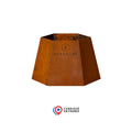 Brasero Hexagone lage-voet-grand-banquet-cortenstaal-bras Brasero accessoire – lage-voet-grand-banquet-cortenstaal-brasero-hexagone | XARO