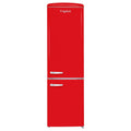 Frigelux CB255RRD retro koelkast rood 244L vooraanzicht | XARO