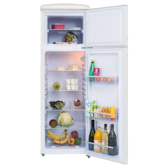 Frigelux RFDP246RCD retro koelkast cream 246L interieur | XARO