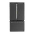 ioMabe IWO19JSPF 8RAL vrijstaande French door koelkast in RAL-kleur – vooraanzicht met inox café-grepen | XARO